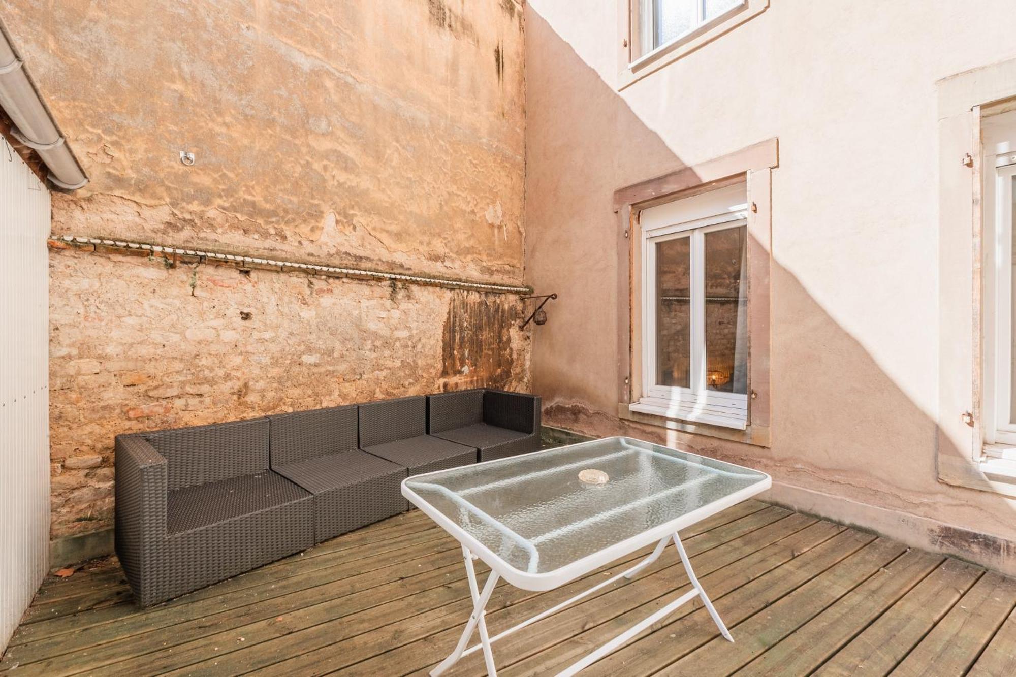 L'Ecrin Strasbourgeois - T3 Avec Grande Terrasse Apartman Kültér fotó